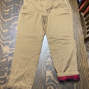 Eddie Bauer flannel lined pants